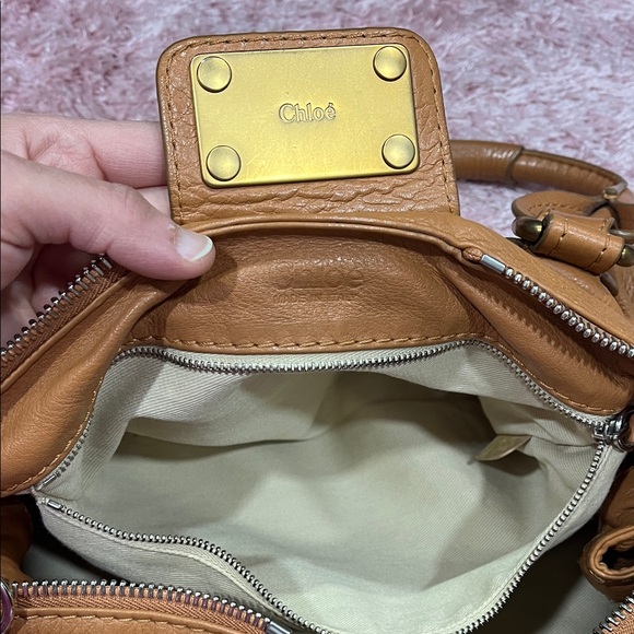 Chloe Paddington Lock Tan Leather Handbag - Picture 3 of 11